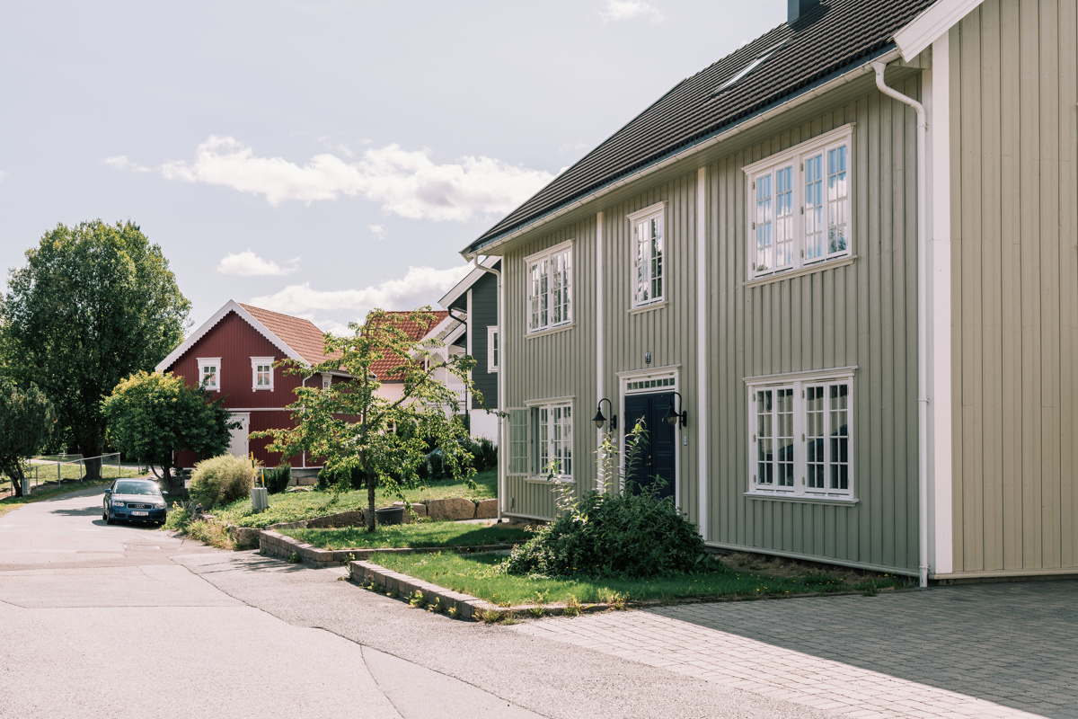 Hus med kledning i rokokkostil